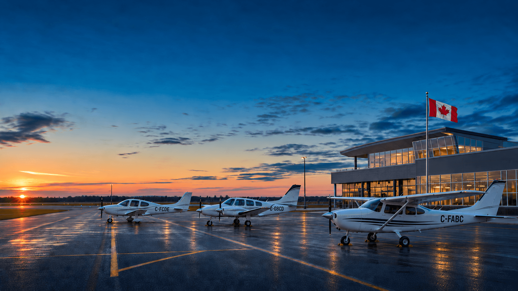 Aircraft operating at a Canadian airport